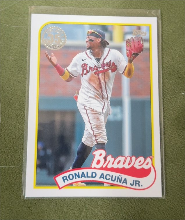 2024 Topps Series 1 1989 35th Anniversary #89B-17 Ronald Acuña Jr. — front