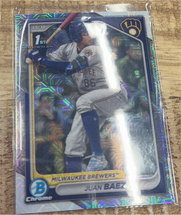 2024 Bowman Chrome Prospects #BCP-160 Juan Baez Mojo Refractor — front