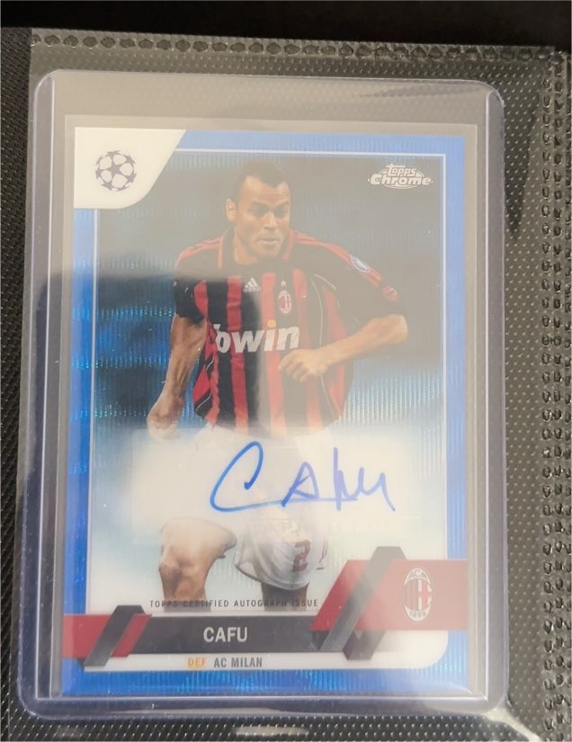 2022-23 Topps Chrome UEFA Club Competitions #CA-C Cafu — front