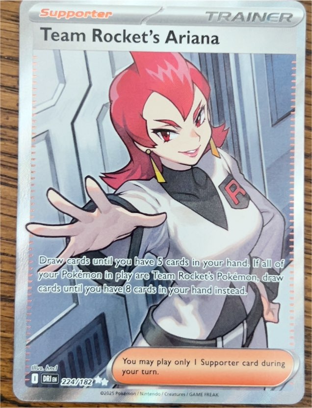 2025 Pokémon #224 Team Rocket's Ariana — front