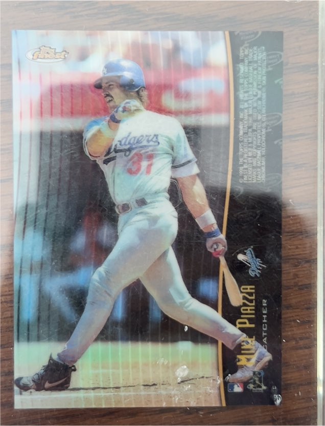 1998 Topps Finest #M15 Mike Piazza — front