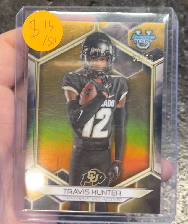 2023 Bowman's Best University #12 Travis Hunter — front