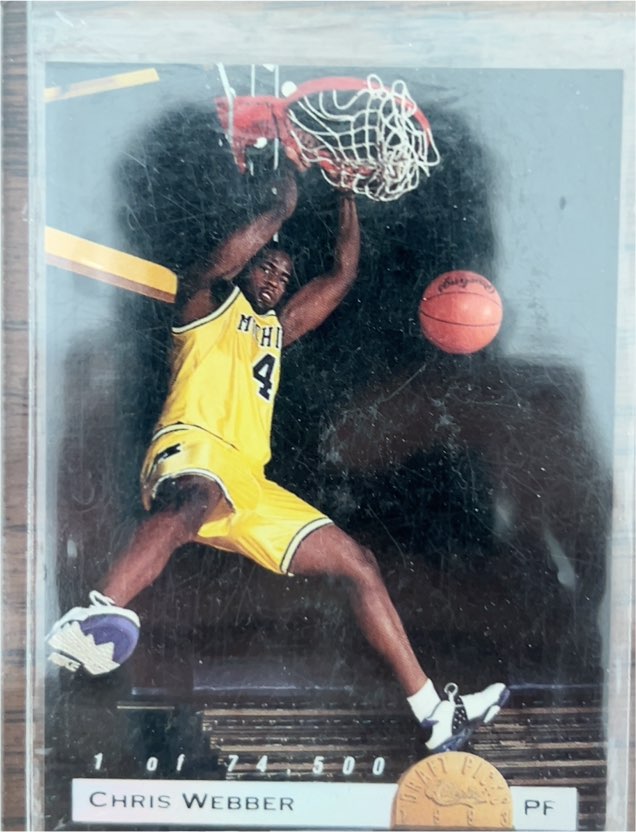 1993 Classic Draft Picks Limited Prints #LP1 Chris Webber — front