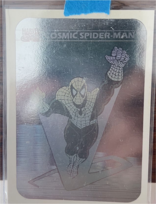 1990 Marvel Universe Series 1 Hologram #MH1 Cosmic Spider-Man — front