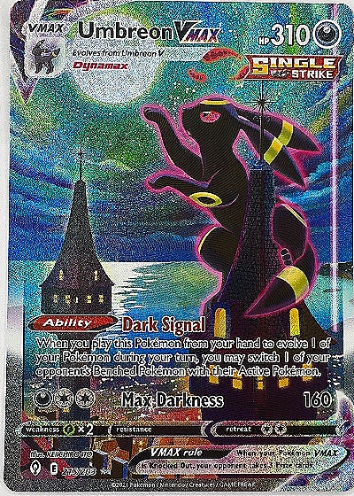 2021 Pokémon Evolving Skies #215 Umbreon VMAX Alternate Art Secret — front