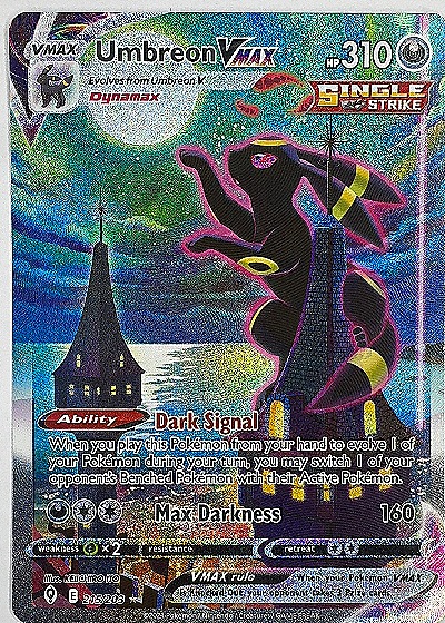 2021 Pokémon TCG Evolving Skies #215 Umbreon VMAX — front
