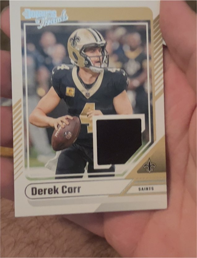 2024 Panini Donruss Threads #DTH-DCA Derek Carr — front