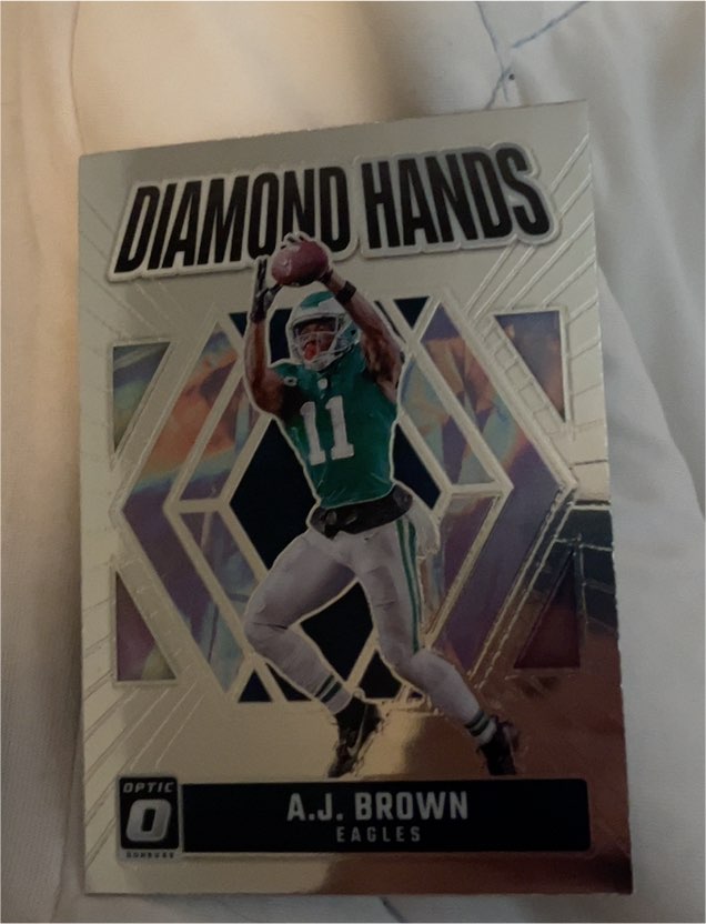 2024 Panini Donruss Optic #9 A.J. Brown Diamond Hands — front
