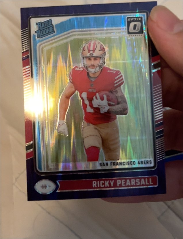 2024 Donruss Optic #284 Ricky Pearsall Rated Rookie Purple Shock — front