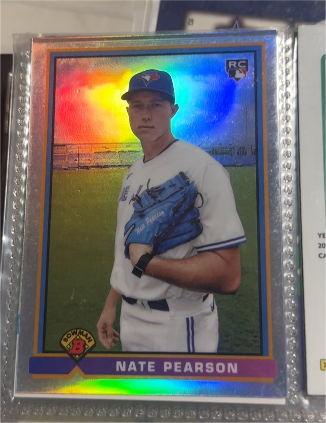 2021 Bowman #91B-NP Nate Pearson Toronto Blue Jays — front