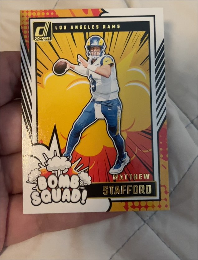 2024 Donruss #7 Matthew Stafford Bomb Squad — front