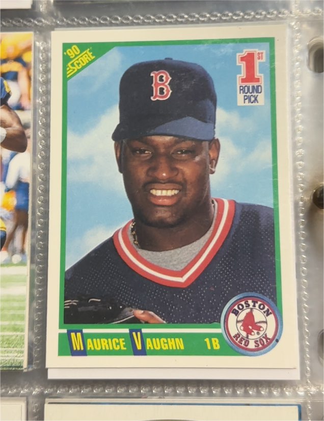 1990 Score #675 Maurice Vaughn — front