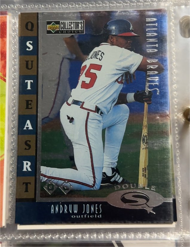 1998 Upper Deck Collector's Choice StarQuest #SQ8 Andruw Jones — front