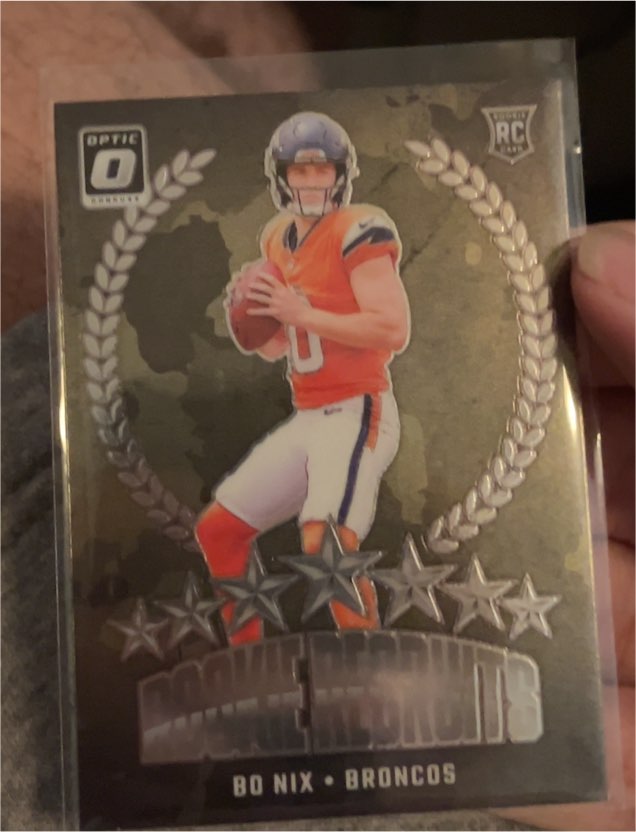 2024 Panini Donruss Optic #4 Bo Nix Rookie Recruits — front