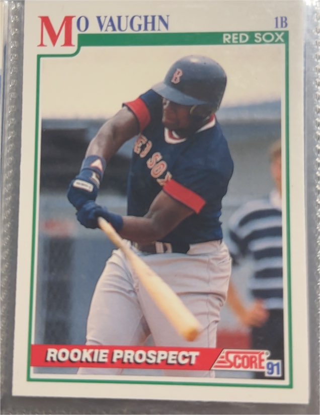 1991 Score #750 Mo Vaughn — front