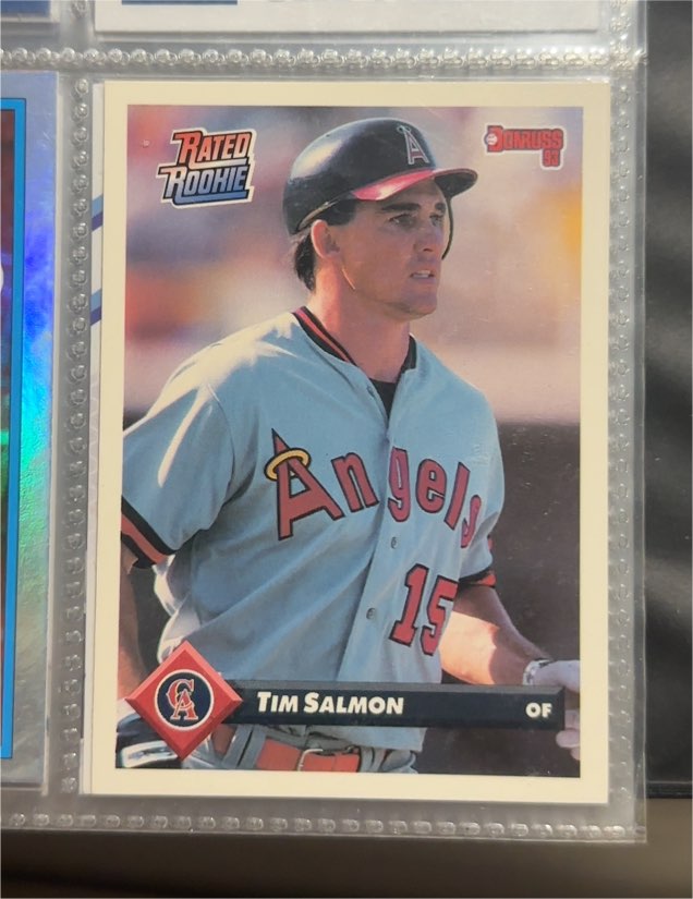 1993 Donruss #176 Tim Salmon Rated Rookie — front