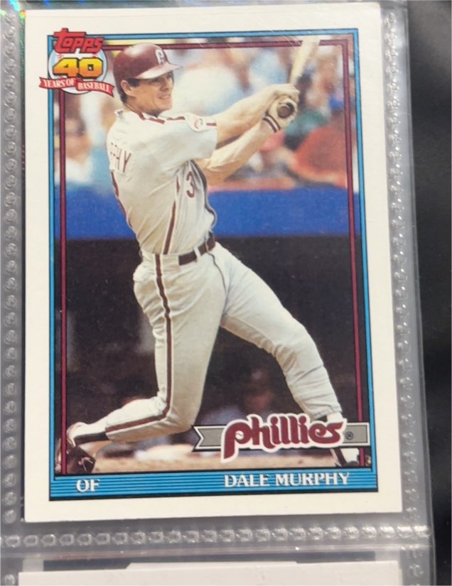 1991 Topps #545 Dale Murphy — front