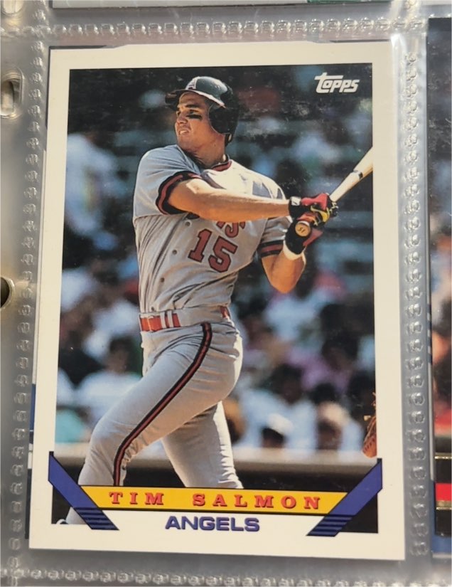 1993 Topps #20 Tim Salmon — front