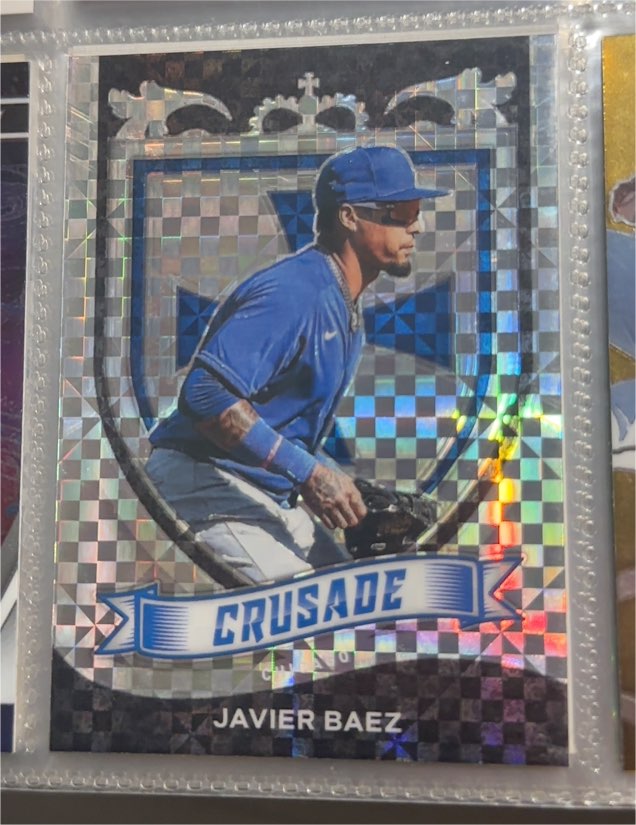 2021 Panini Chronicles Crusade Building Blocks #6 Javier Baez — front
