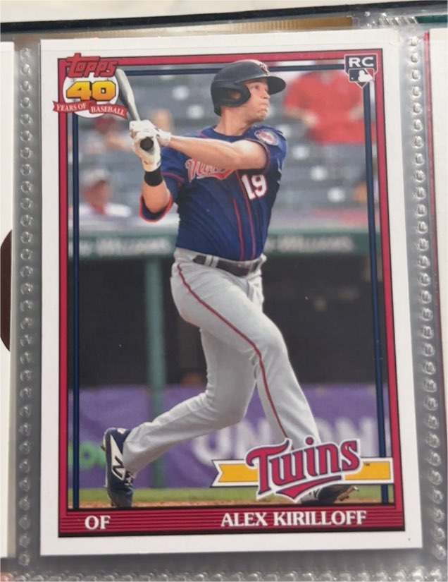 2021 Topps Archives #192 Alex Kirilloff Rookie RC Minnesota Twins — front