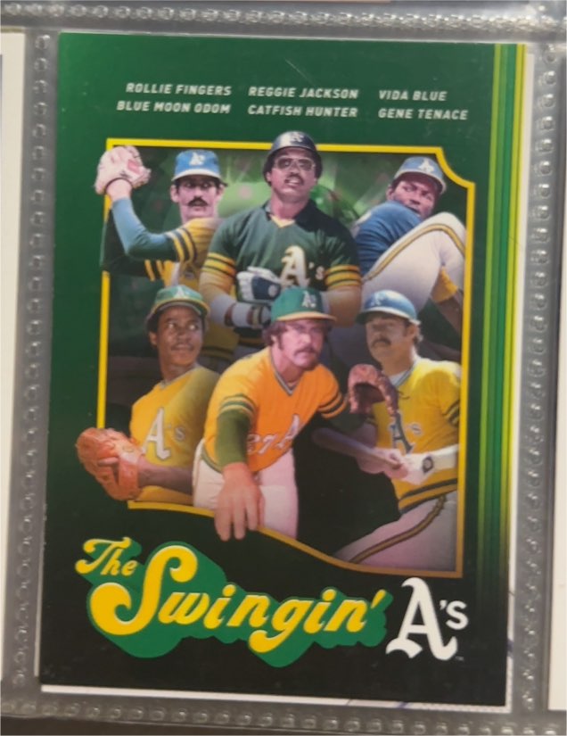 2021 Topps Archives #MPC-10 The Swingin' A's Movie Poster Card — front