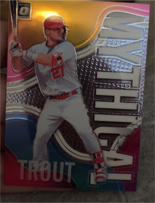 2019 Donruss Optic Mythical #M-1 Mike Trout — front