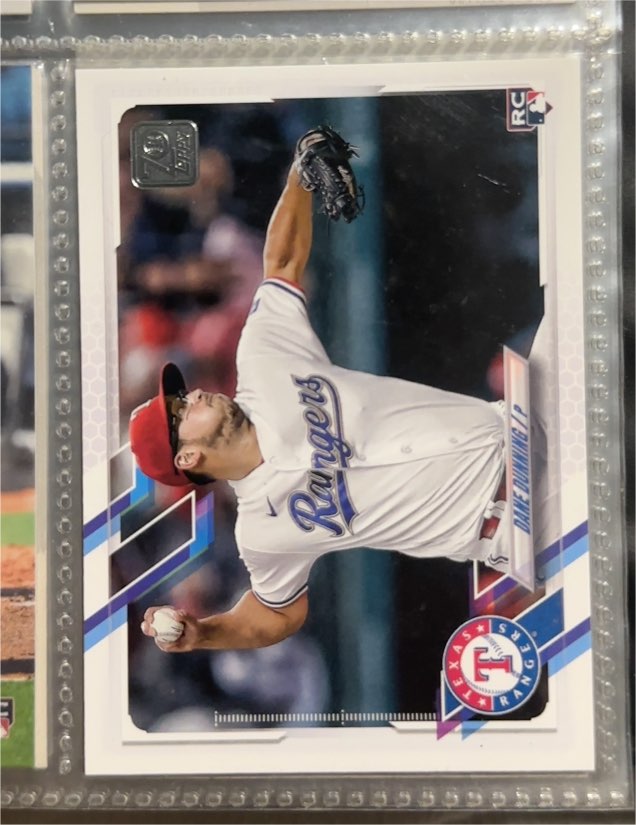 2021 Topps Update #US14 Dane Dunning — front