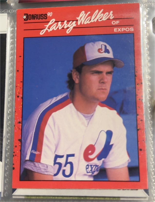 1990 Donruss #578 Larry Walker — front