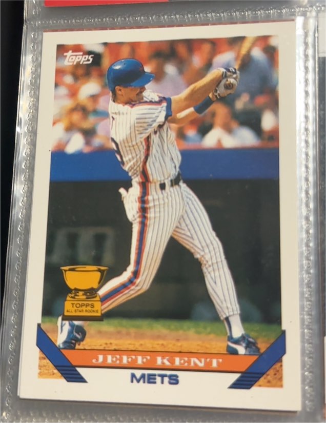 1993 Topps #703 Jeff Kent — front