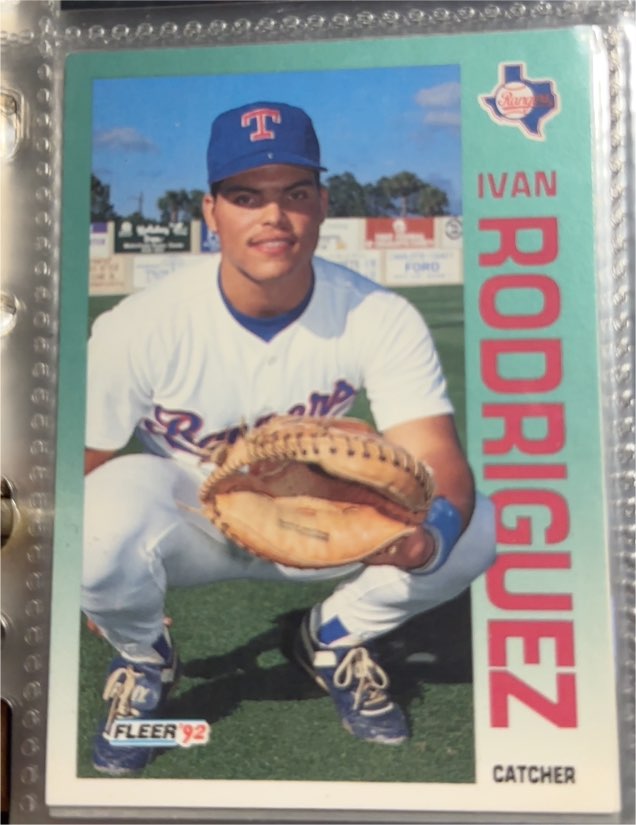 1992 Fleer #316 Ivan Rodriguez — front