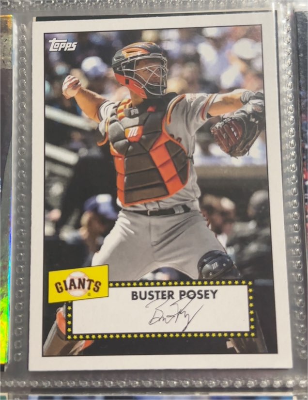 2021 Topps #T52-8 Buster Posey 1952 Topps Redux — front