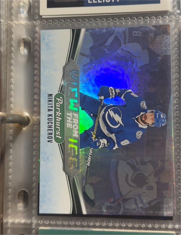 2019-20 Upper Deck Parkhurst View from the Ice #V-9 Nikita Kucherov — front