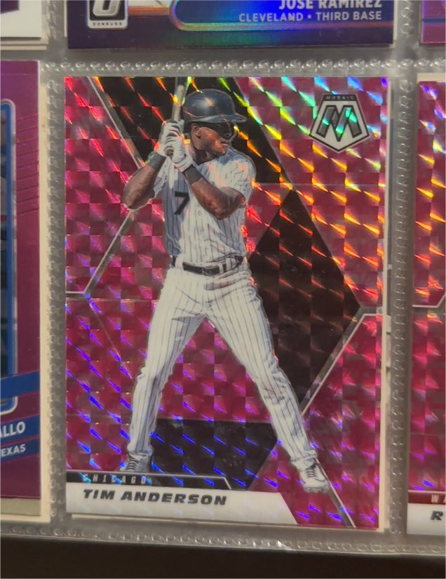 2021 Panini Mosaic Silver Mosaic Prizm #167 Tim Anderson — front