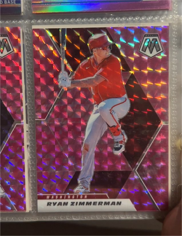 2021 Panini Mosaic Silver Mosaic Prizm #177 Ryan Zimmerman — front