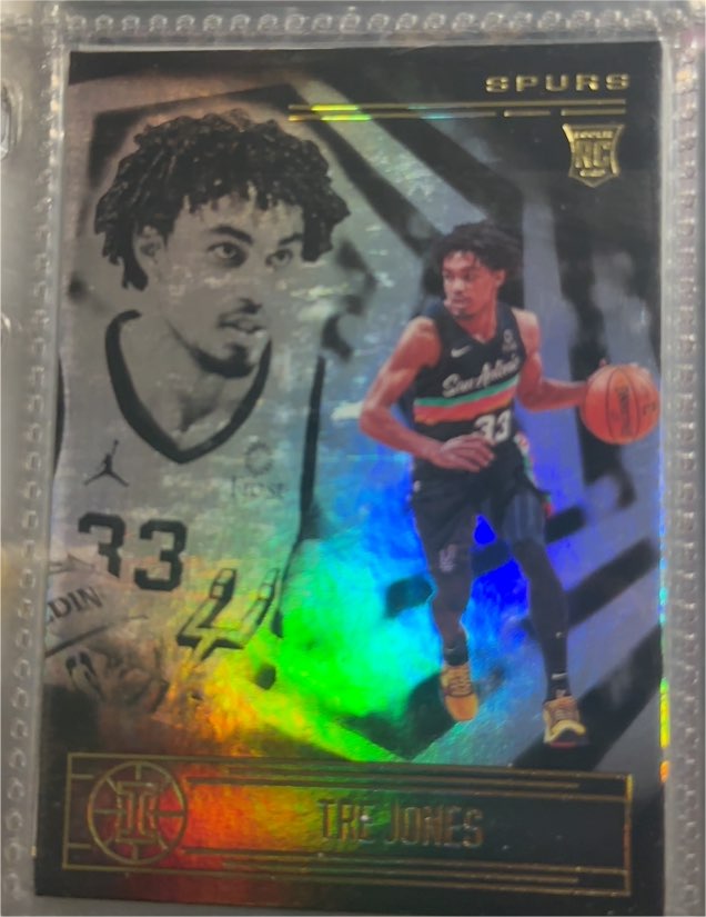 2020-21 Panini Illusions #198 Tre Jones Rookie Card — front