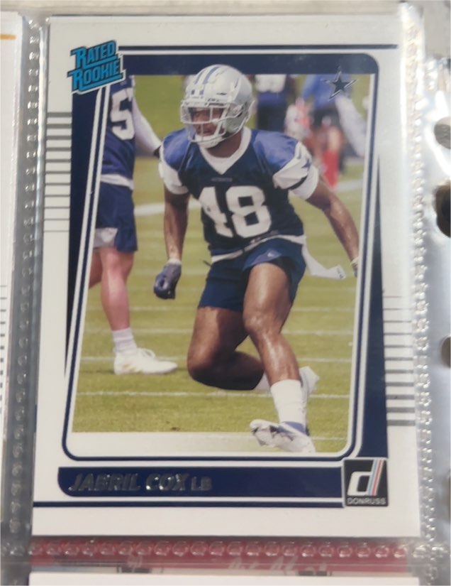 2021 Donruss #317 Jabril Cox — front