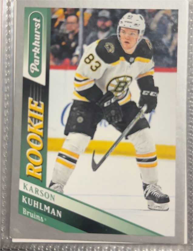 2019-20 Parkhurst #282 Karson Kuhlman Rookie Boston Bruins — front