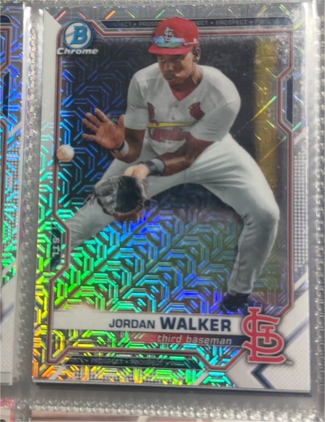2021 Bowman Chrome Prospects #BCP-236 Jordan Walker — front