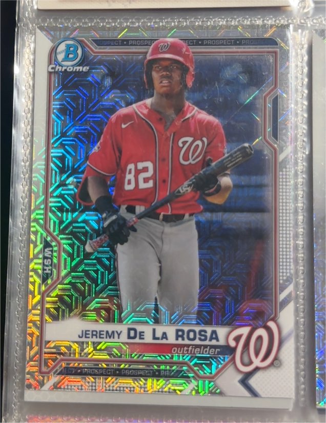 2021 Bowman Chrome Prospects #BCP-248 Jeremy De La Rosa — front