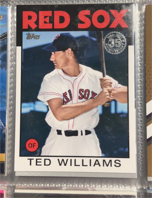 2021 Topps Update #86B-24 Ted Williams — front