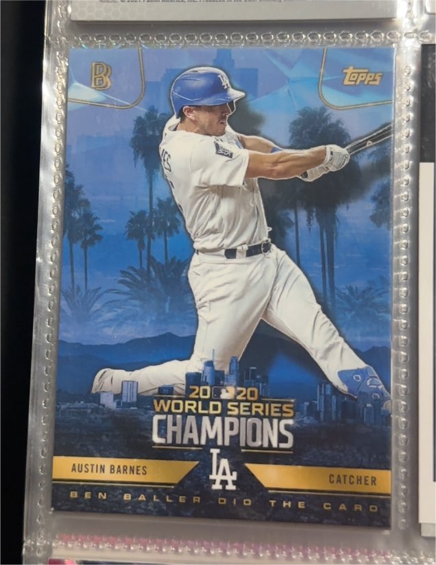 2020 Topps X Ben Baller #16 Austin Barnes — front