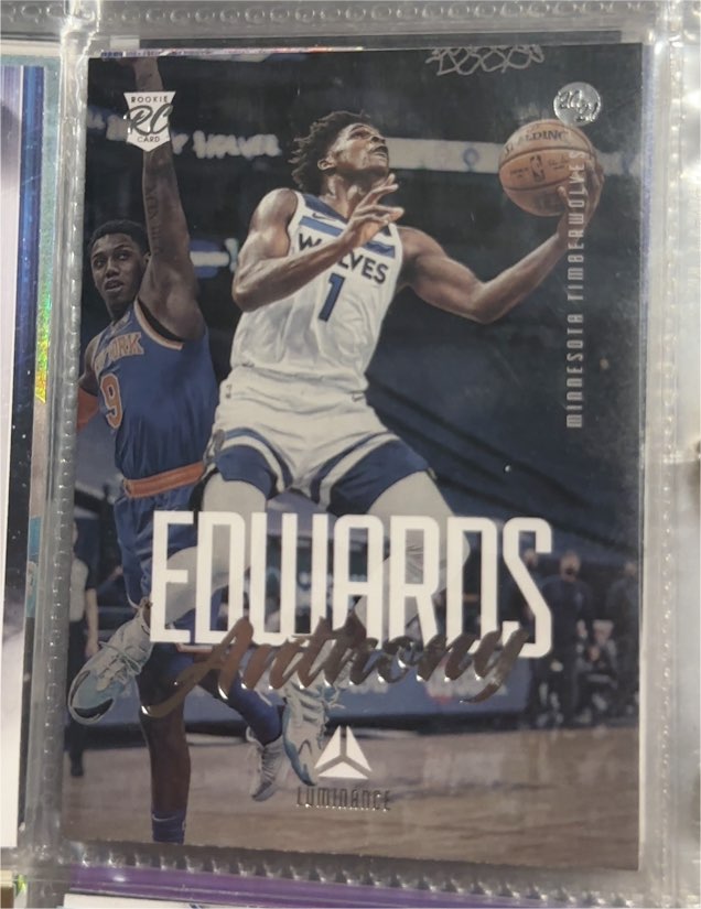 2020-21 Panini Chronicles Luminance #143 Anthony Edwards — front
