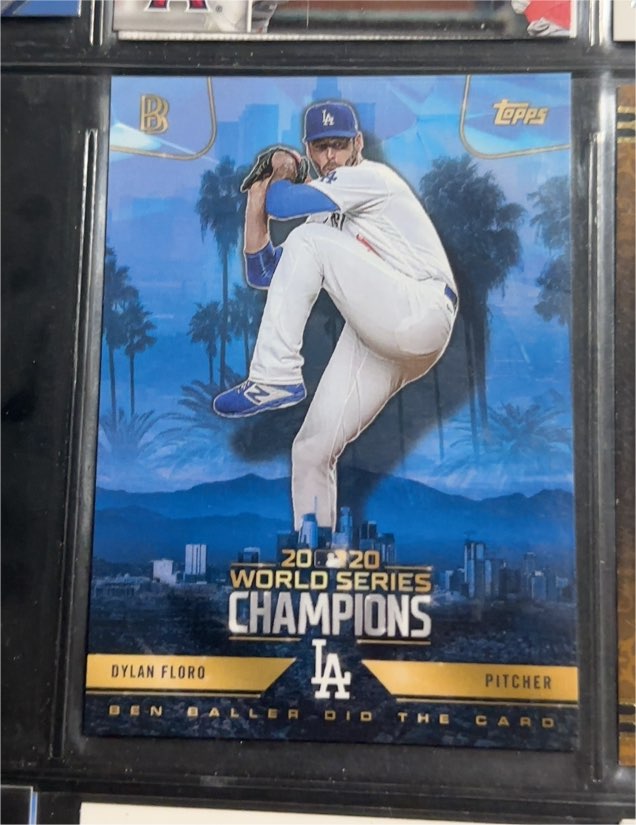 2020 Topps x Ben Baller World Series Champions Dylan Floro — front