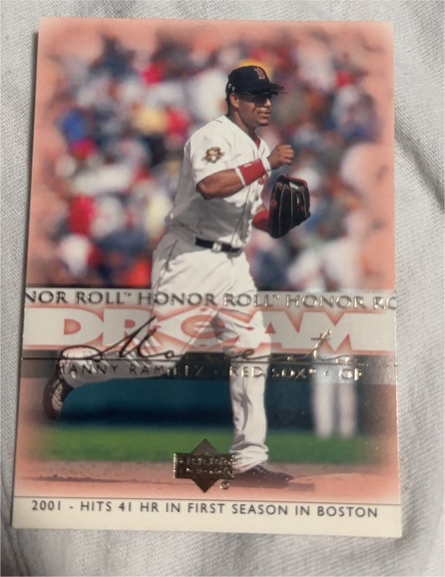 2002 Upper Deck Honor Roll #91 Manny Ramirez — front