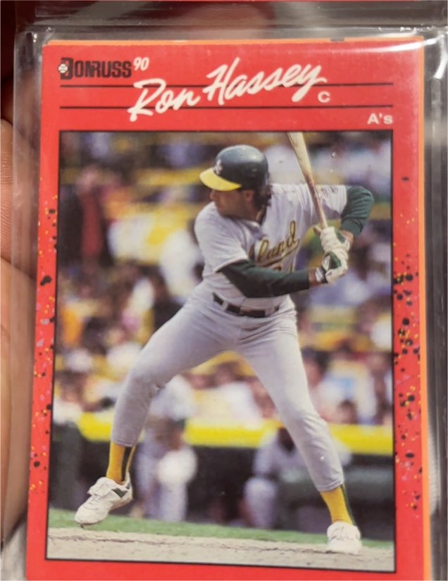 1990 Donruss #C Ron Hassey — front