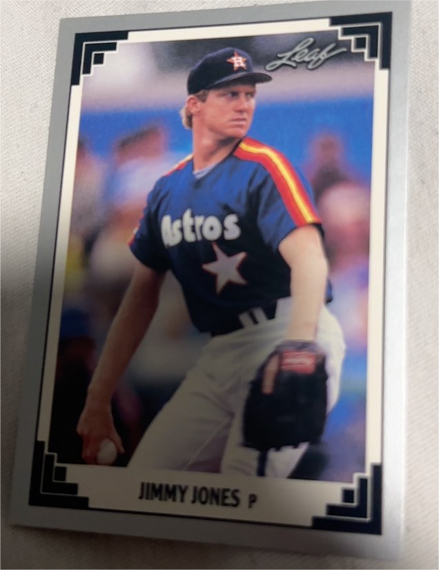 1991 Leaf Jimmy Jones Houston Astros — front