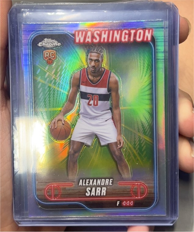 2024-25 Topps Chrome #136 Alexandre Sarr — front