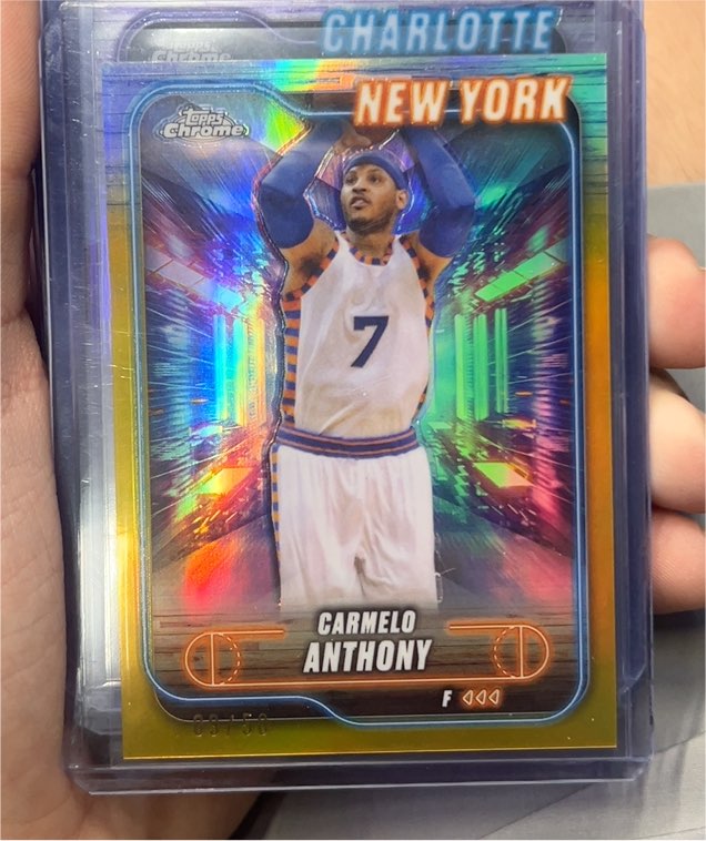 2024-25 Topps Chrome Basketball #83 Carmelo Anthony — front
