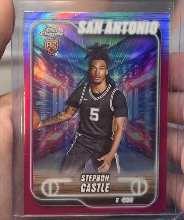 2024-25 Topps Chrome #122 Stephon Castle — front