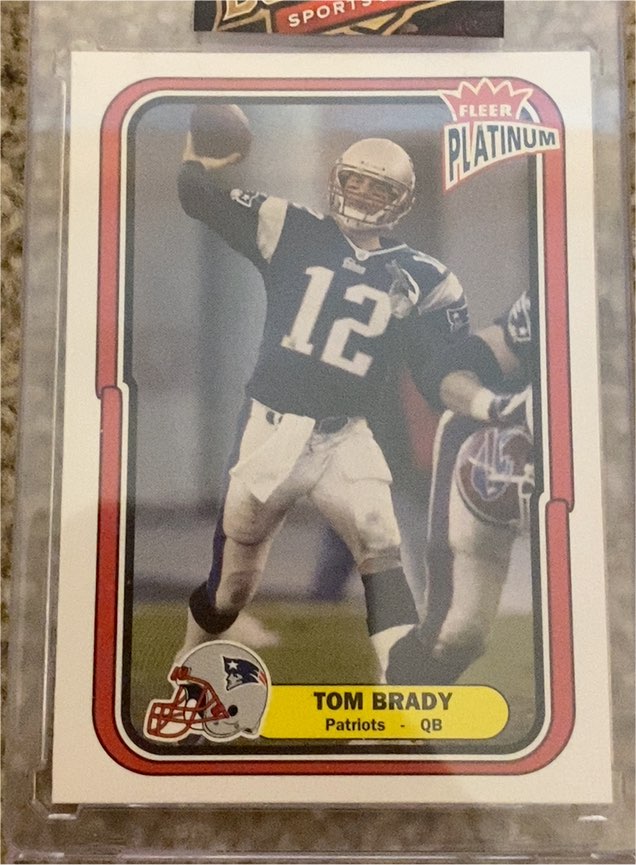 2004 Fleer Platinum #67 Tom Brady New England Patriots — front